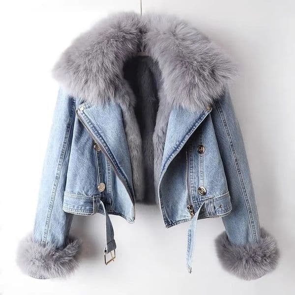 2026 Autumn American Vintage Long Sleeve Denim Jacket Short Women Detachable Retro Coat Button Pure Color High Waist Casual