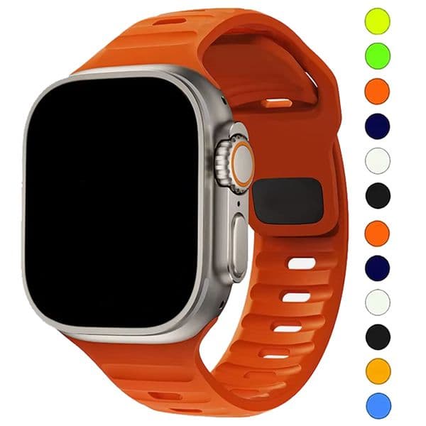 Silicone Strap For Apple Watch Band Ultra 3 49mm 44mm 45mm 42mm 41 42mm 46mm Sport Watchband Iwatch Series 11/10/9/8/se Bracelet