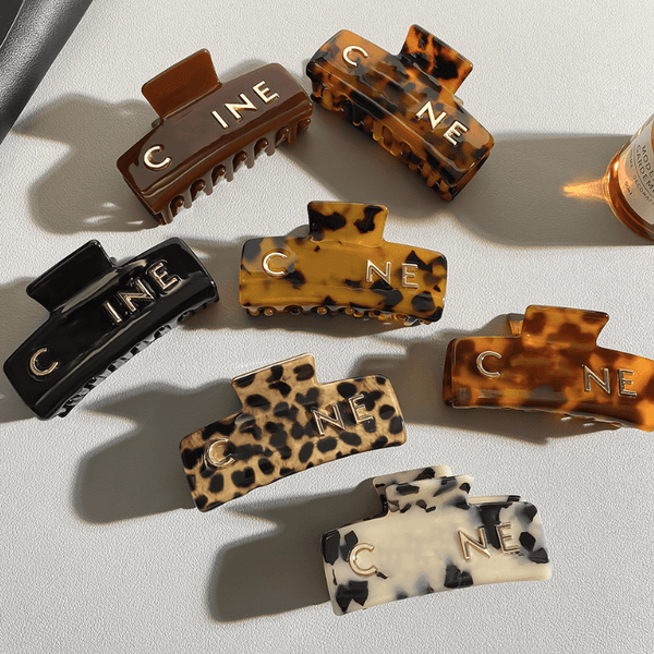 Acetic Acid Shark Clip Simple Designer Hair Clips Fashion Hair Claws for Women Vintage Temperament Shark Clips Christm Accessories Gifts