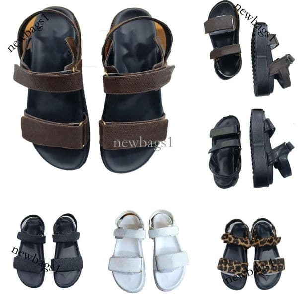 Designer Womens Slippers Women Slides Sandals Mens Luxurys Designers Platform Sandal Flats Fashion Shoes Ladies Beach Tops AA