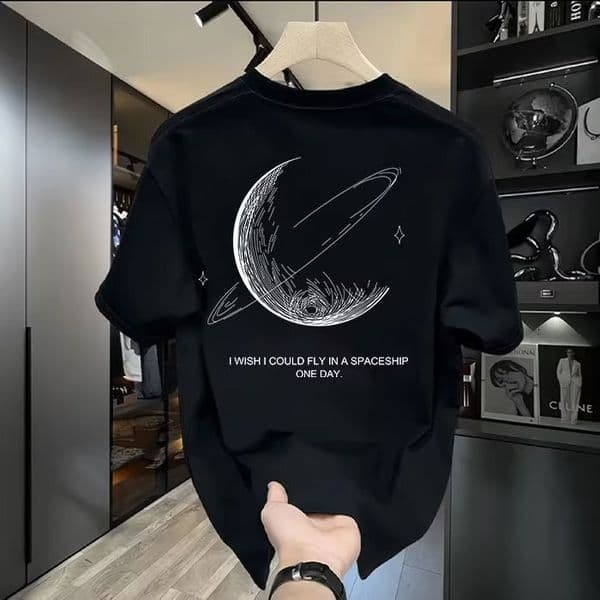 2026 New Designer Luxury Short Clothing Ins Fashion Brand Pure Cotton T-shirt Summer Men's Casual Breathable Half Sleeved Top