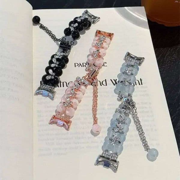 Sparkling Diamond Pearl Strap Suitable for 8Pro/9Pro, 8/8NFC/9/9NFC/10/10NFC, Mi Band 3/4/5/6/7, For Redmi Watch 5/4 H260305