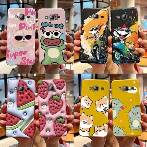 Samsun Galaxy J3 J7 J320F J510F J710F Cute Bear Cartoon Frog Soft TPU Back Cover For J5 2016 Phone Case H260305