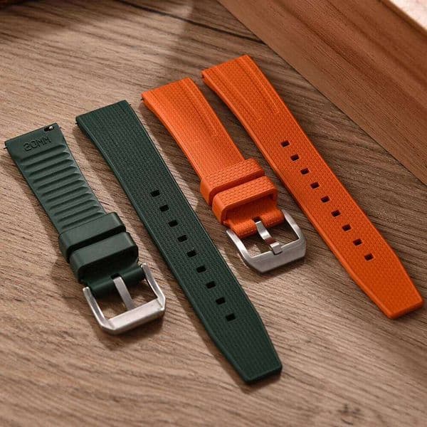 High Grade FKM Strap 20mm 22mm Diving Fluoro Rubber Quick Release Watch Band Accessories IWC Omega Rolex for Seiko Universal H260305