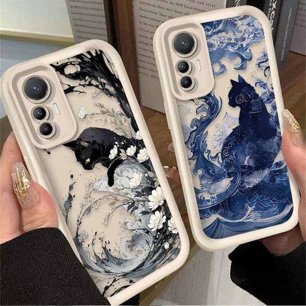 Oil Painting Artistic Cat Phone Case for Poco X7 X6 X5 X4 GT X3 NFC F7 F6 F5 F4 F3 M5s C65 C75 M6 Pro 4G 5G Soft Cover H260305