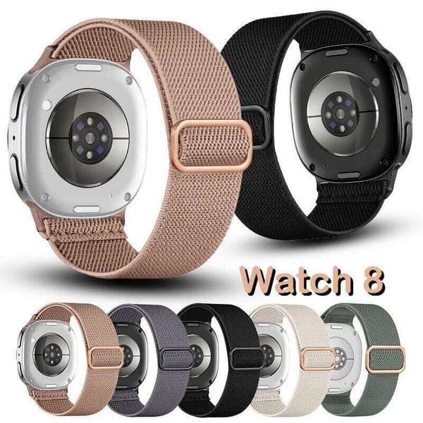 Scrunchie Strap For 44mm 40mm 46mm Elastic Nylon Sport Wrist Bracelet Galaxy Watch 8 classic Band H260305