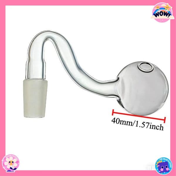 Thick heady Big 40mm ball Glass Oil Burner Pipe Smoking banger Bowl Bubbler 14mm Male DownStem Bowls For Water Hookahs Bongs