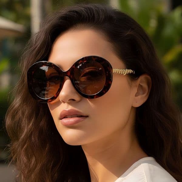 Fashionable Korean-style new vintage round sunglasses with a high-end feel, Luxury UV protection, versatile for street photography, trendy eyewear