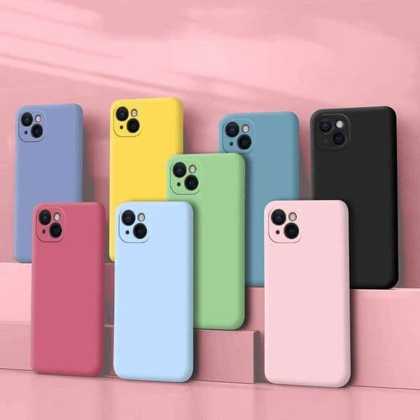 Phone Cover for Iphone 14 Plus 11 12 Pro Max 13 mini Square Liquid Silicone Protector Soft Back Case Funda H260305
