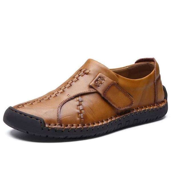 Handmade Leather Casual Non-slip Loafers Breathable Sports Men's Flats Work Driving Shoes Plus Size 48