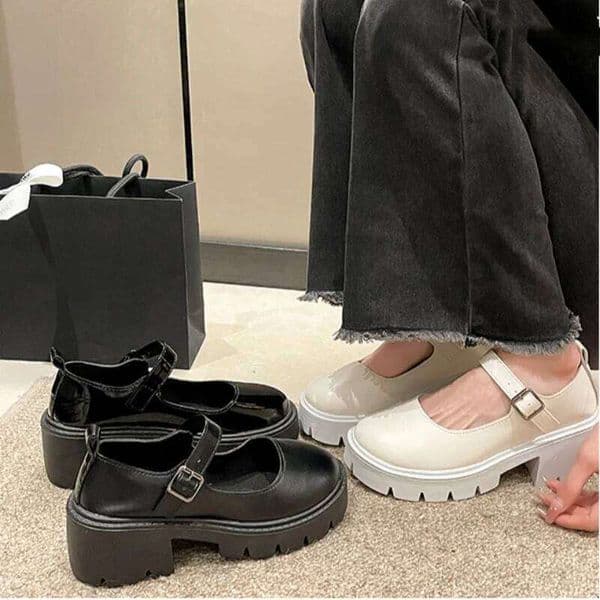 *Fashionable Hot Selling Sexy Elegant Coarse Heel Work Spring and Autumn New Round Head Comfortable Casual Shoes for Women