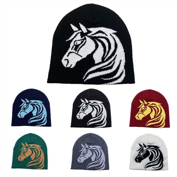 2026 New Designer Luxury Brand Horse-shaped Knitted Hat For Customization In Europe And The United States Wholesale Of Horse-patterned Jacquard Baseball Caps