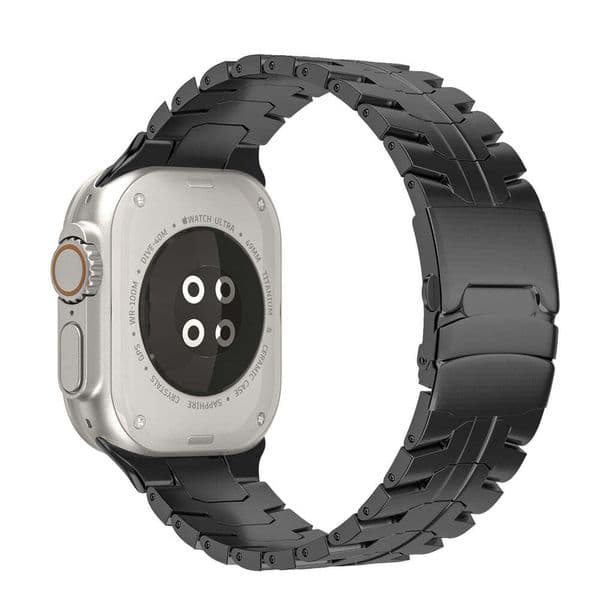 Compatible Apple Watch Pure Titanium Metal Solid Strap iWatch Ultra Stainless Steel Iron Man Band