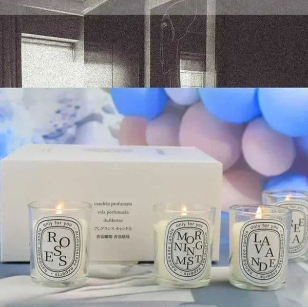 Luxury Transparent Scented Fragrance Candle Light Gift Scented Aromatic Candles Guest Gift Wedding Candles Candle Jar Home Fragrance Decor