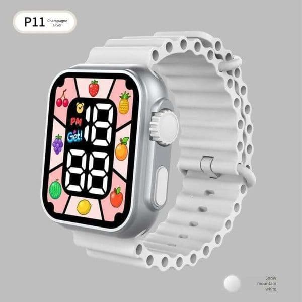 3 Oricon Student Electronic Watch New Summer Model with Personalized Digital Display LED Alarm Clock and Luminous Square Design Free delivery