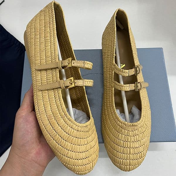 Women fashion artisanal Crochet ballerinas Luxury quality refined texture crocheted Breathable ballet shoes designer brand Mary Jane style ballet shoes