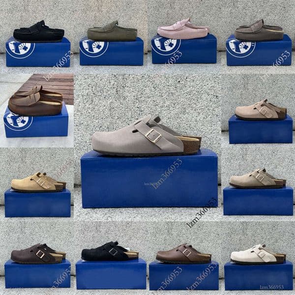 Designer high-quality slippers Naples Slippers Wrapped Clogs loafers Sandals Clog Cork Flat High Quality Fashion Winter Summer Shoes Leather Slide Beach top AAA