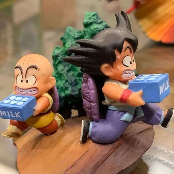 4.5cm Anime Dragon Ball Figure Goku and Krillin Action Figures Pvc Statue Collection Model Toys Gifts X260304