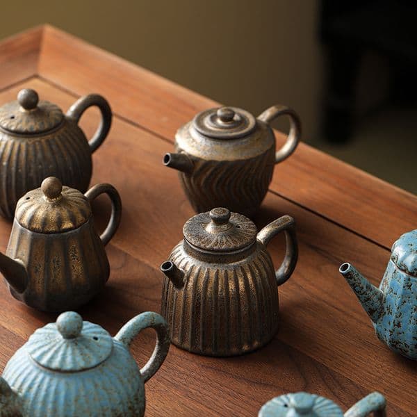 Bestseller Gilt Iron Glaze Ceramic Household Office Vintage Coarse Pottery Filter Creative Single Pot Kung Fu Tea Set ddmySat