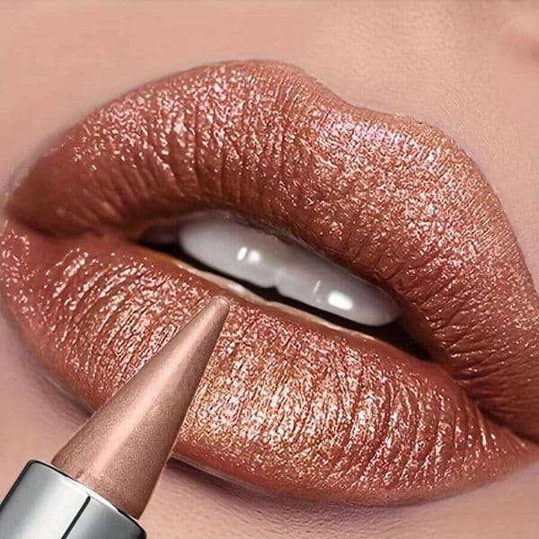 Waterproof Glitter - Long-Lasting Shimmering with Metallic Finish, All Skin Types, Adult Use, Beauty Lipstick W260311