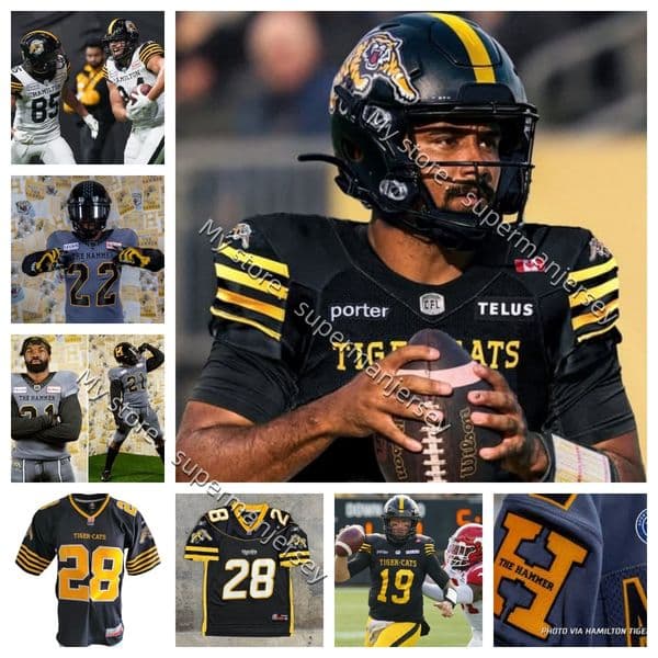 CFL 2026 Hamilton Tiger-Cats football JERSEY Bagnah Stubblefield Peters White Ford Alford Masin Gittens Jr Bridges Augustine Liegghio Fisher Lofton Revenberg