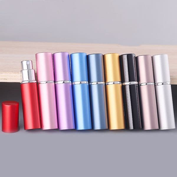 5ml Perfume Bottles Atomizer Portable Liquid Travel Container for Cosmetics Traveling Mini Aluminum Spray Empty Refillable Bottle