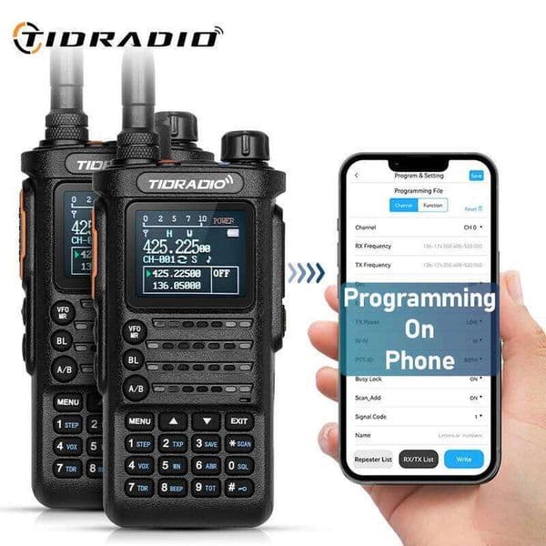 2PCS 2nd Gen TIDRADIO TD-H8 10W Professional Walkie Talkie Portable Long Range Radio APP Wireless Programmable Type-C Charge 26Y0311