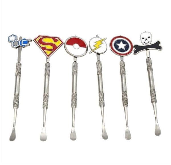 Cigarette stud spoon metal pipe multi pattern selection badge smoking accessorie