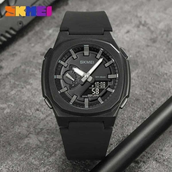 SKMEI 2091 Luxury Sports Quartz Watch for Men Military Waterproof Countdown Chrono Digital Watches Mens Date Clock reloj hombre