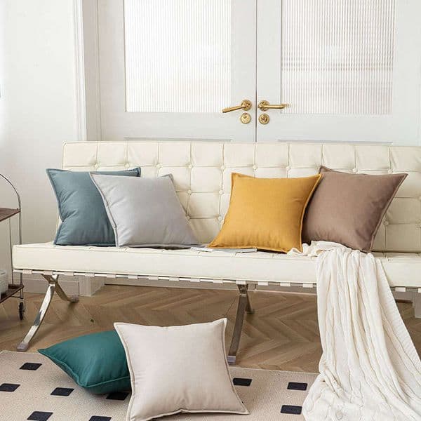 Tech Fabric Cushion Nordic Style Covers, Light Luxury Sofa And Bedroom Pillow Cases,