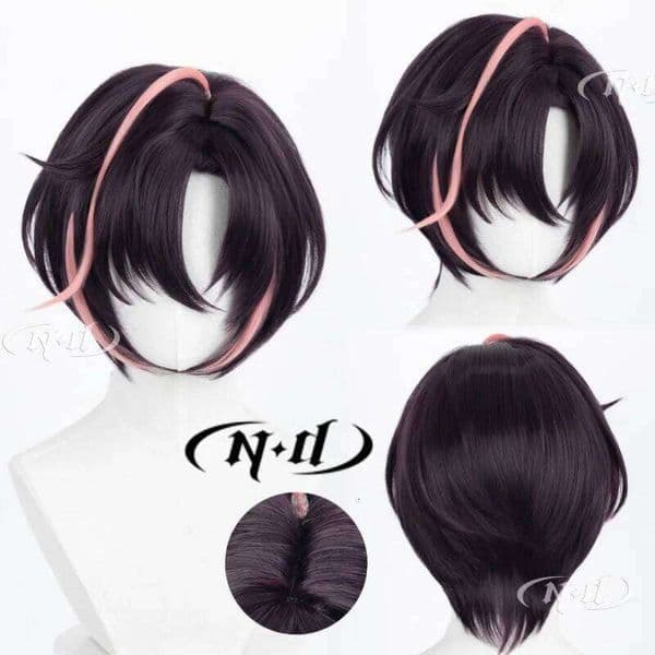 Bra Suzuran's Dad Father Kannushi Priest Arknights Cosplay Wigs Hair Hairpiece for Comic-con Cosplayer Halloween Costume