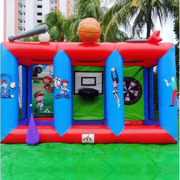 5.2x3x3m sewing Outdoor games inflatable basketball soccer football cricket hoops dartboard Kids Shootting target new popular carnival Sport by ship to door