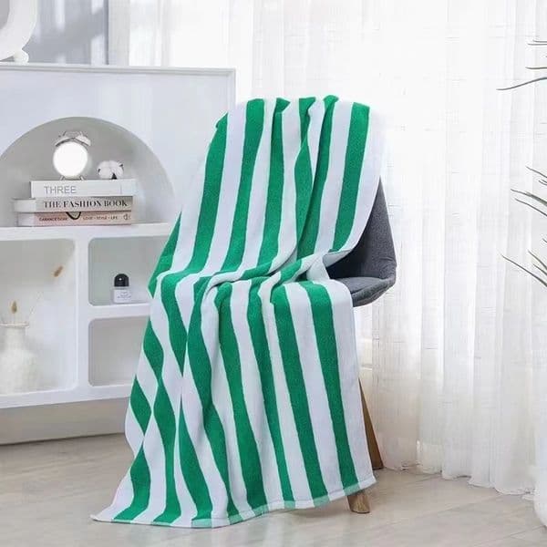 Manufacturer customized color colored beach towel 80 * 160CM soft cotton beach cover, made of absorbent material