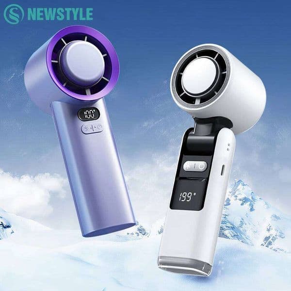Outdoor Handheld Compress 3600mAh Quite High-speed Cold Air USB Rechargeable Turbo with Lanyard Portable Fan 26L0313