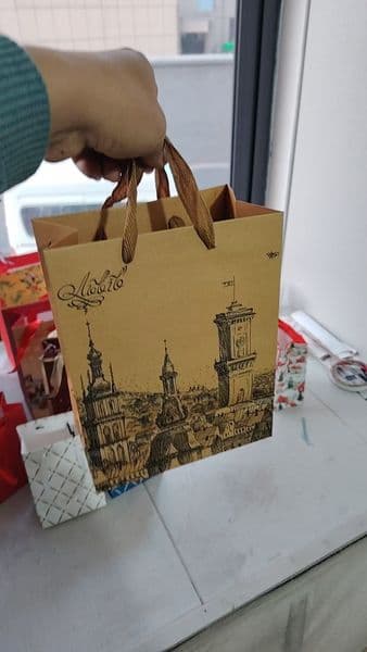 Holiday Promotion Gift Packaging Bags, Multi-Color, Ribbon Handles, Bulk Custom, Supermarket Gift Bags