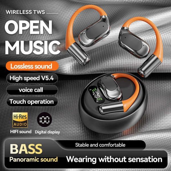 Cross-Border New Smart AI Translation Bluetooth Ear-Hook M113 Rotating Sports Wireless Earphones Ultra-Long Battery Life