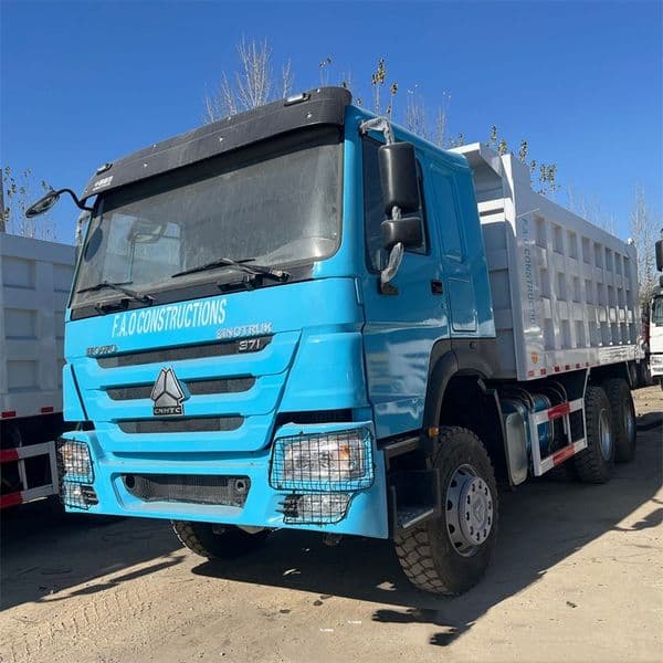 Sinotruk Howo 6x4 371 HP 10 Wheel Blue Dump Truck - 20m³ Capacity & Hydraulic Lift