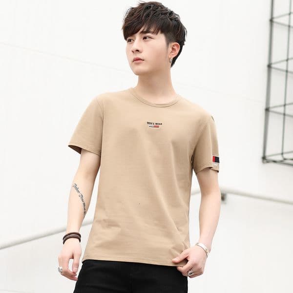 Summer New Designer Hoodie Men's Short Sleeve Crew Neck Polo Trendy Slim Designer T-shirt Fit Base Shirt