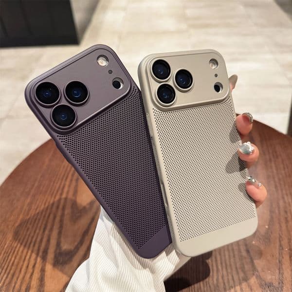 Original Cooling Matte Heat Dissipation Case For iPhone 17 16 15 14 13 12 11 Pro Max X XS Max XR 7 8 Plus 17 Air Metallic Cover