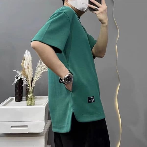 Loosefitting Hidden Pocket Designer T-shirt Plus Trendy Men's Polo Shortsleeve For Summer Suitable For Plussize Men Designer Hoodie Available For Dropshipping