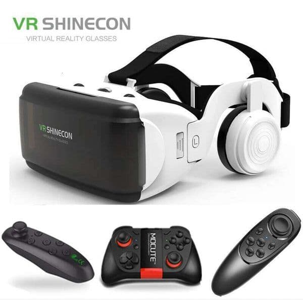 Virtual reality 3D Shinecon Pro VR Google Cardboard headset virtual glasses for smartphone ios Android 26Y0314