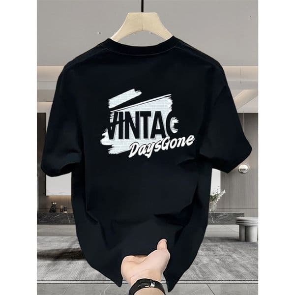 American Style Cool Trendy Polo Heavy Cotton Short Sleeve Couple Printed Unisex Designer Hoodie Summer Ins Designer T-shirt Trendy Casual Top