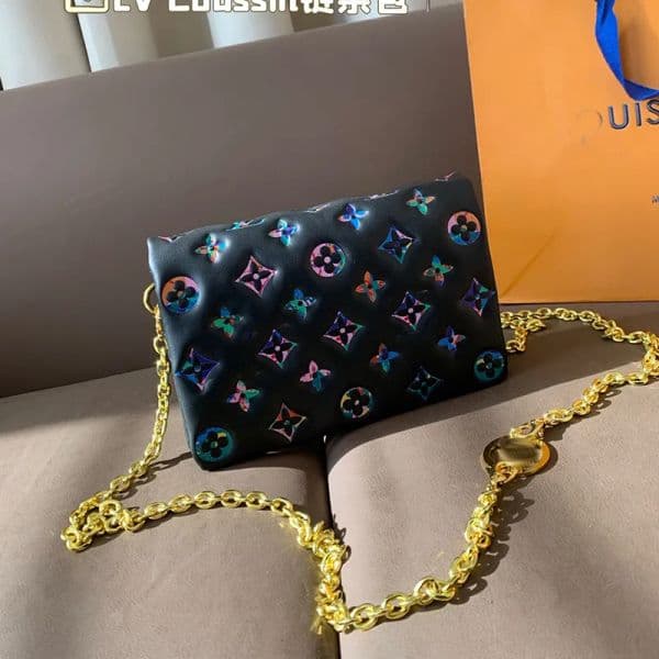 Designer Shoulder Bag Luxury Classic Crossbody Bag High Quality Letters Floral Bag Gold Chain Leather Metal Letter Underarm Bag Small Golden Ball Makeup Bag