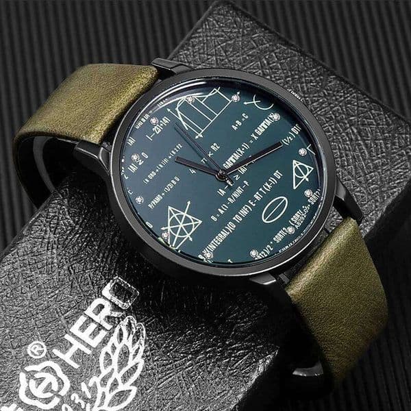 Miler Men Mathe Matical Formula Prints Fashion Causal Mens Watches Quartz Relogio Masculino Erkek Kol Saati