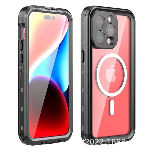 Compatible iPhone Case Apple 15 Pro Max Waterproof Magnetic Phone Protective Cover Shockproof 16 Plus