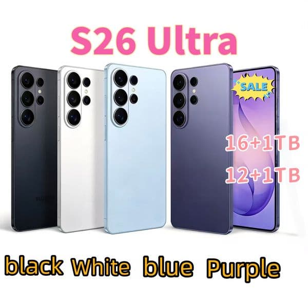 S25 S26 Ultra 6.8 inch 16GB+1TB 5G SIM Dual standby Android Smart Phone HD camera Face Unlock mobile phone GPS cell phones Local Warehousee