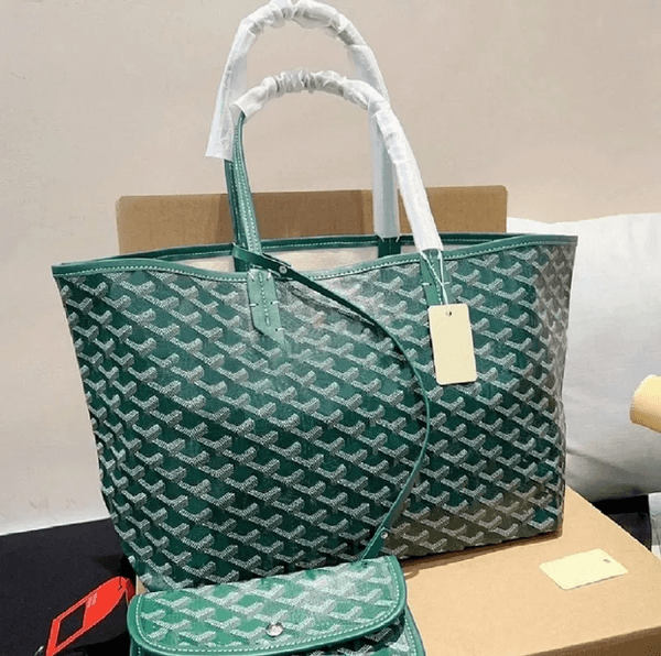 Designer Anjou Doublesided Dualuse Calf Leather Tote Shopping Single Shoulder Handbag Mini Women Green Version Beach Bag Travel