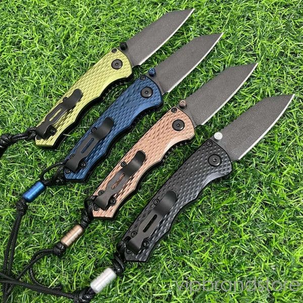 BM couteau 290 D2 Stainless Steel pocket knife Folding Knife Nylon Fiber Handle Outdoor fixed blade knife Camping Versatile Daily Portable Multi-purpose Cutting