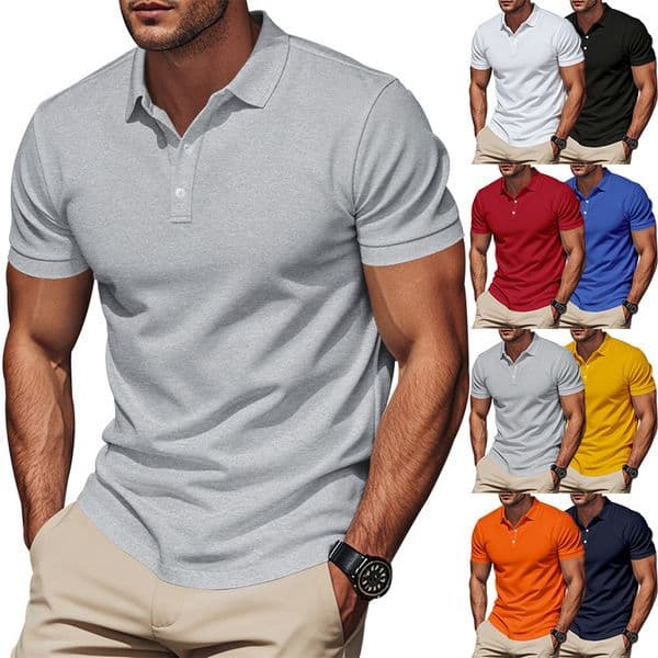 European And American Designer Hoodie Polo Men's Simple Quickdry Polo Designer T-shirt Shirt Golf Style Gentleman Loose Breathable Collar Short Sleeve