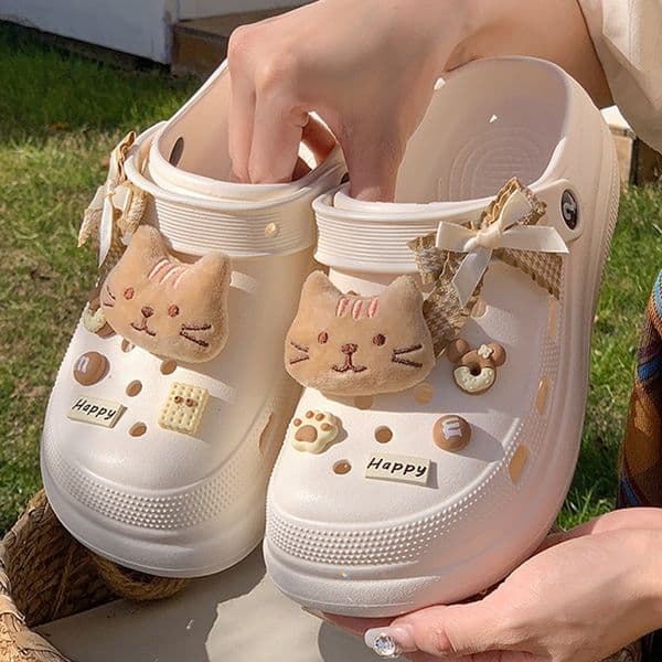 Kids Women's Casual Shoes DIY Slippers Non-Slip EVA Clogs Beach Slippers Fashion Platform Clogs Thick Sole Slippers Summer Beach Sandals Fashion Slippers